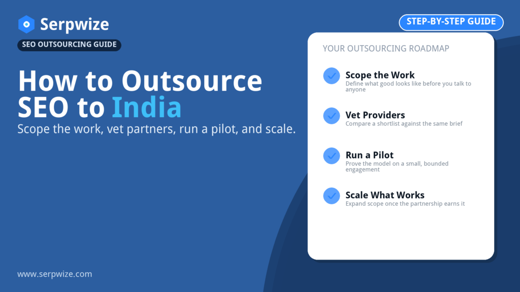 How to outsource SEO to India - step by step roadmap
