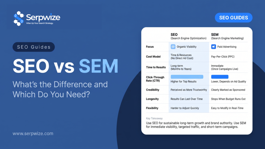 SEO vs SEM: What's the Difference and Which Do You Need?